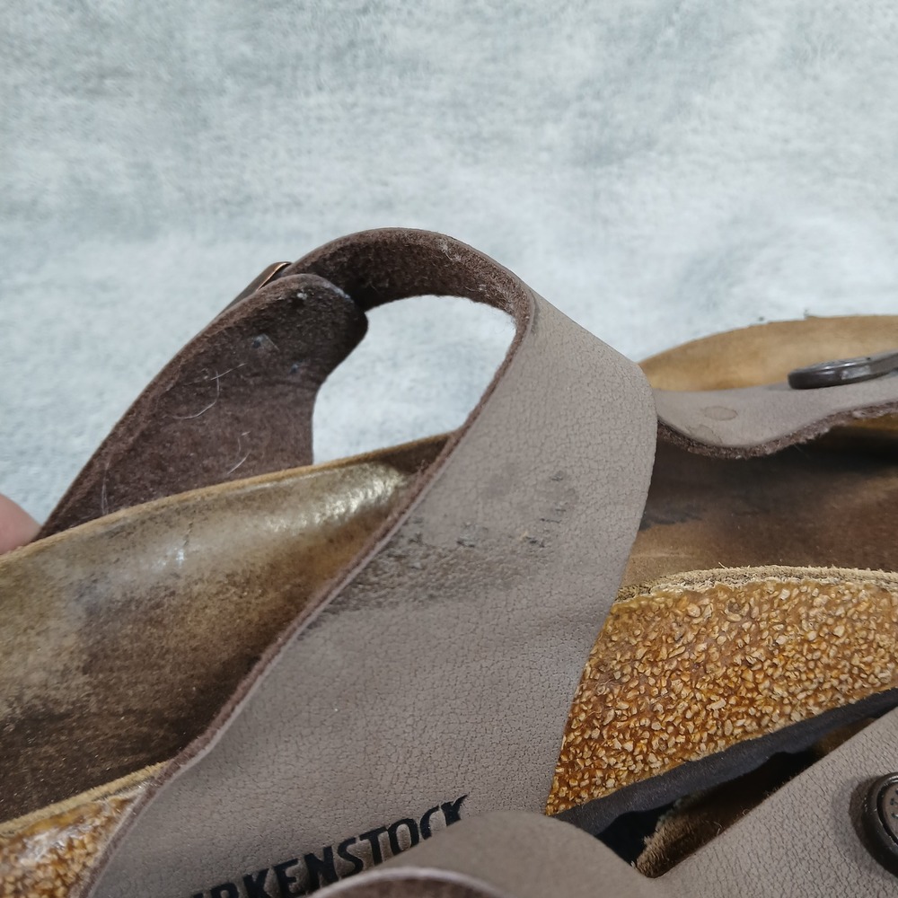 Birkenstock Sandals Women's 9 Men's 7 Gizeh Thong Mocha Brown Birko-Flor - Picture 9 of 9